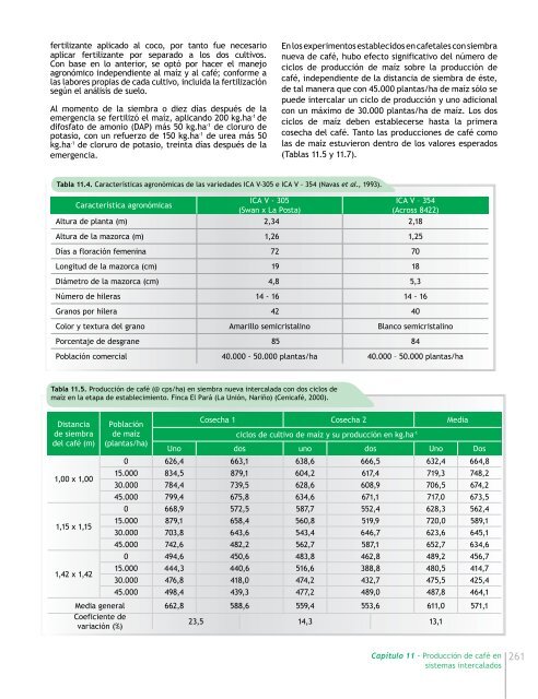 sistemas intercalados - Cenicafé