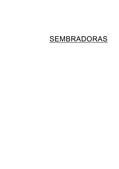 SEMBRADORAS - Mecagricola