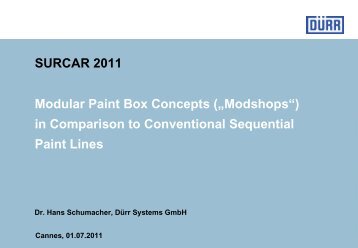Modular Paint Box Concepts („Modshops") - PDF 0,6 MB - Dürr ...