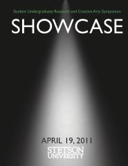 Showcase program - Stetson University