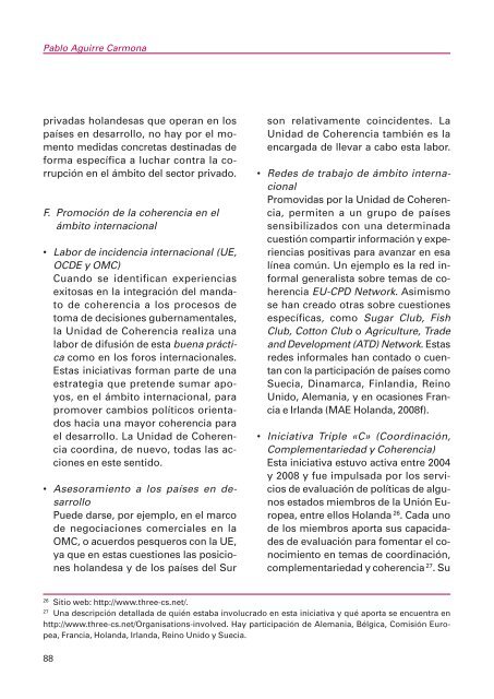 Coherencia de políticas para el desarrollo en cinco donantes del ...