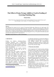 The Effect of Some Forage Additives Used in Feeding of Growing ...