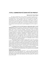 tutela administrativa exercitata de prefect