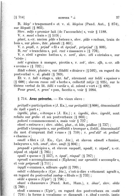 GRAMMAIRE COMPARÉE LANGUES SLAVES