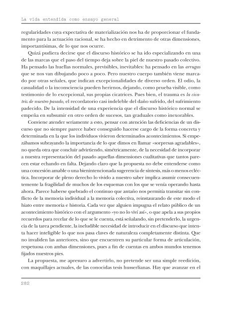 LA VIDA ENTENDIDA COMO ENSAYO GENERAL: SOBRE ... - CCCB