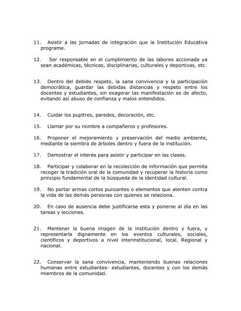 ficha de registro del proyecto educativo institucional del centro ...