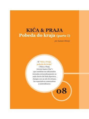 KIĆA & PRAJA Pobeda do kraja - Cuadernos de Basket