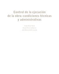 Control de la ejecución de la obra: condiciones técnicas y ...