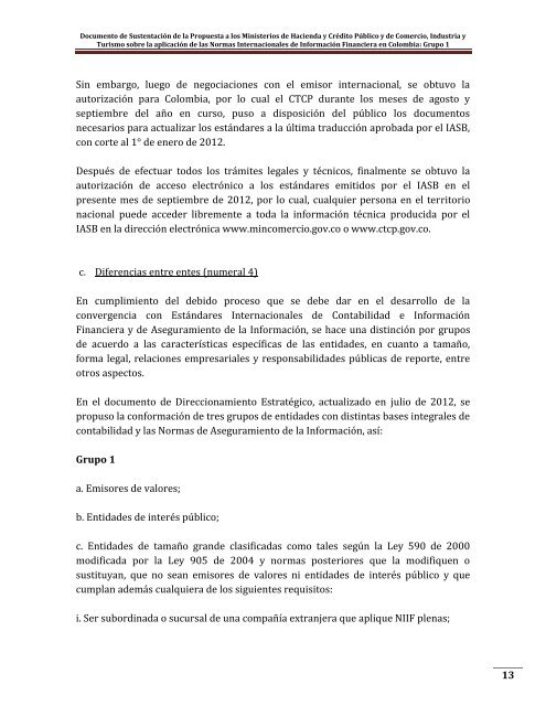 Documento de Sustentación de la Propuesta a los - Ministerio de ...