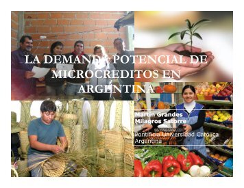La demanda potencial de microcréditos en Argentina - Universidad ...