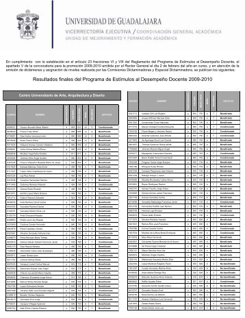 Programa de EstÃmulos al DesempeÃ±o Docente ... - La gaceta