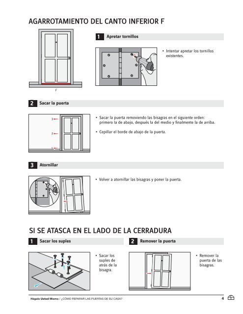 cómo reparar las puertas de su casa - Hágalo Usted Mismo