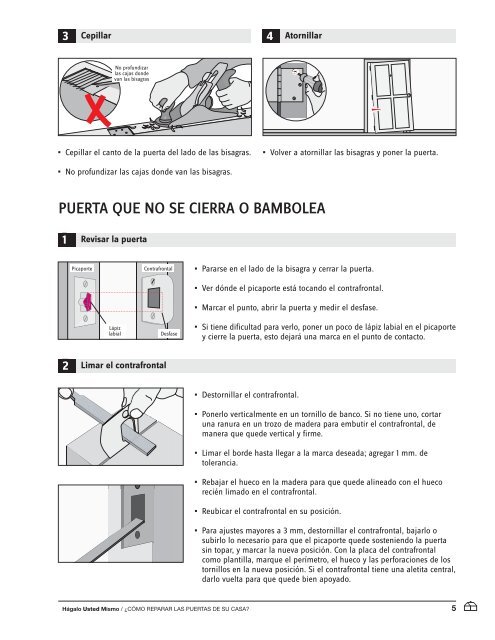 cómo reparar las puertas de su casa - Hágalo Usted Mismo