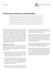 Schmerzen erkennen und behandeln - Schweizerische ...