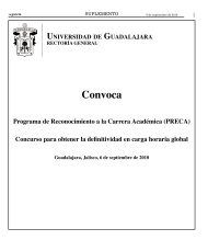 Convocatorias - La gaceta - Universidad de Guadalajara