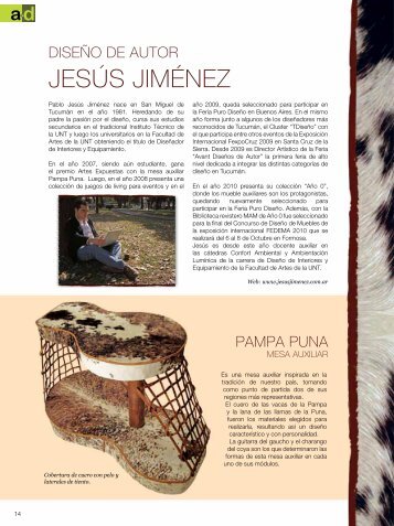 JESÚS JIMÉNEZ - Revista a+d