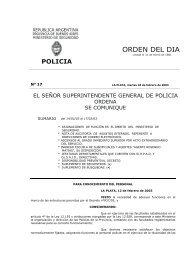 ORDEN DEL DIA - Ministerio de Justicia y Seguridad