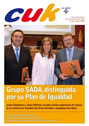 Grupo SADA, distinguida por su Plan de Igualdad - Nutreco España