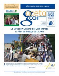 La Dirección General del CCH entrega su Plan de ... - CCH - UNAM