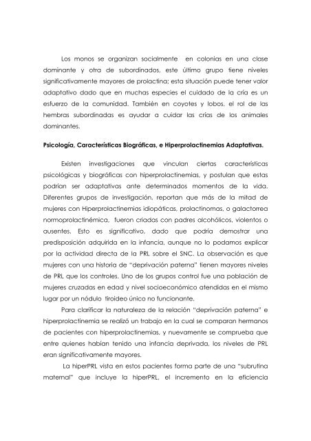 PROLACTINA, PSICOLOGÍA, Y CONDUCTA El sistema ... - SPBU