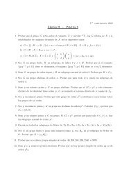 1er cuatrimestre 2009 ´Algebra II - Práctica 3 1. Probar que el grupo ...