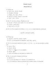 Modelo Lineal PRACTICA 0 1. Probar que a) Tr(A + B) = Tr(A) + Tr(B ...