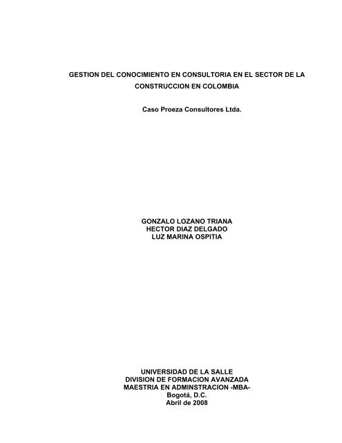 T81.08 L959g.pdf - Universidad de La Salle