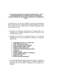 ACTA DE SELECCIÓN DE LA INVITACION ... - La Previsora S.A.