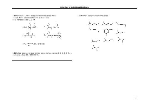 AMPLIACIÓN DE QUÍMICA 1-3. Enlace y estructura de las ...