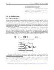 29 NP-Hard Problems - Department of Computer Science