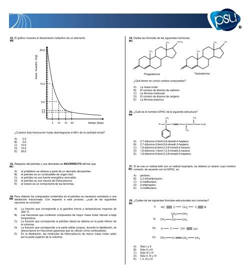 PRUEBA OFICIAL CIENCIAS - Demre