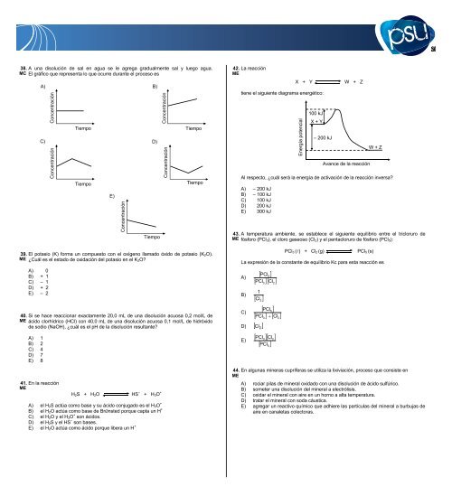 PRUEBA OFICIAL CIENCIAS - Demre