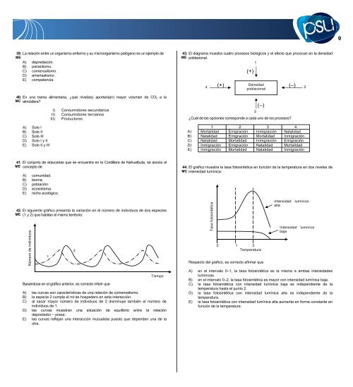 PRUEBA OFICIAL CIENCIAS - Demre