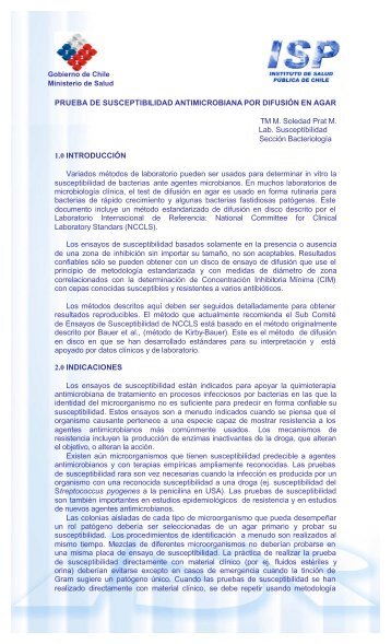 PRUEBA DE SUSCEPTIBILIDAD ANTIMICROBIANA POR ...