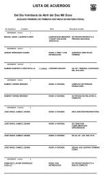 LISTA DE ACUERDOS - Poder Judicial del Estado de Coahuila