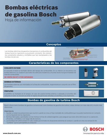 Bombas eléctricas de gasolina Bosch