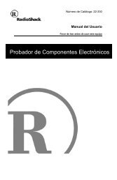 Probador de Componentes Electrónicos - Radio Shack