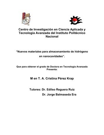 Centro de Investigación en Ciencia Aplicada y Tecnología ...