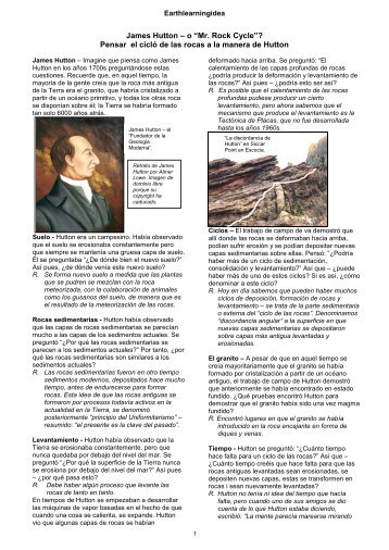 James Hutton - Earth Learning Idea