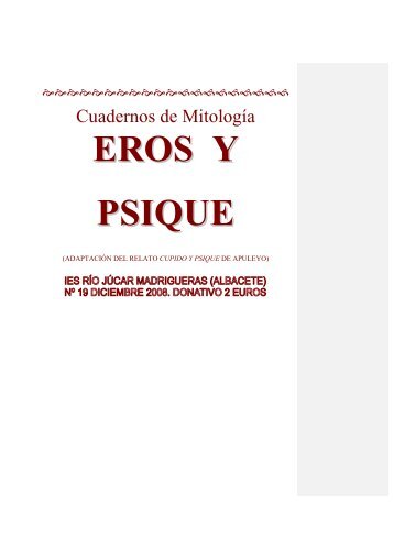 EROS Y PSIQUE - Junta de Comunidades de Castilla-La Mancha