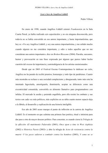 Ayer y hoy de Angélica Liddell.pdf - Pedro Víllora