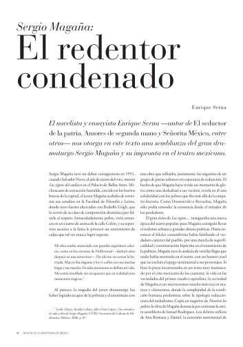 Sergio Magaña: - Revista de la Universidad de México