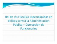 Rol de las Fiscalías Especializadas en delitos contra la ...