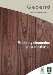 Catálogo de Madera y elementos para el exterior - Gabarró