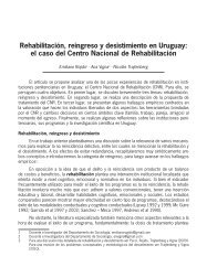 Rehabilitación, reingreso y desistimiento en Uruguay - Facultad de ...