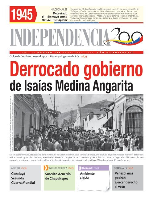 Derrocado gobierno de Isaías Medina Angarita - Milicia Bolivariana