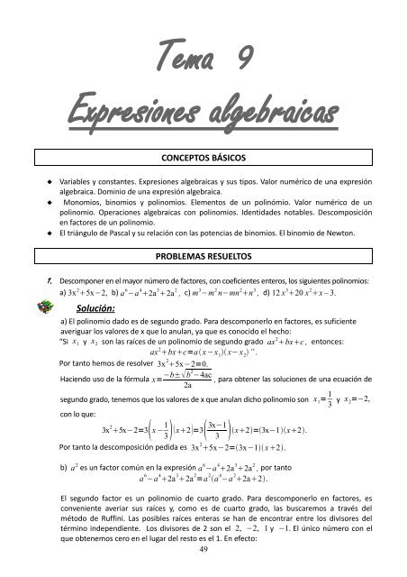 MATEMÁTICAS - Ministerio de Educación