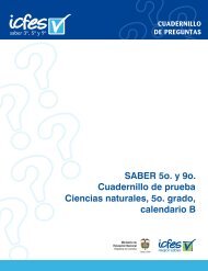 SABER 5o. y 9o. Cuadernillo de prueba Ciencias naturales ... - Icfes