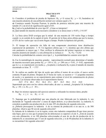 1.- Considere el problema de prueba de hipótesis: H : =8 versus H ...