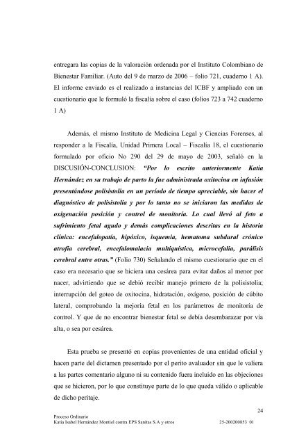 Expediente de Radicación No ... - Rama Judicial